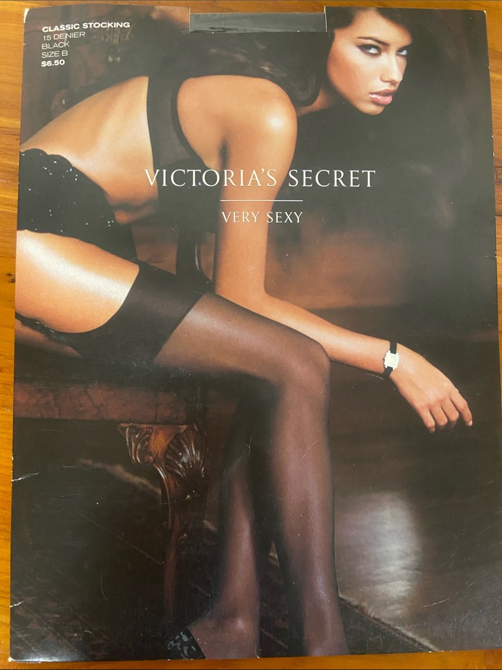 Vintage Victoria’s Secret Sexy Classic Stocking Hosiery Black Nylons Pantyhose
